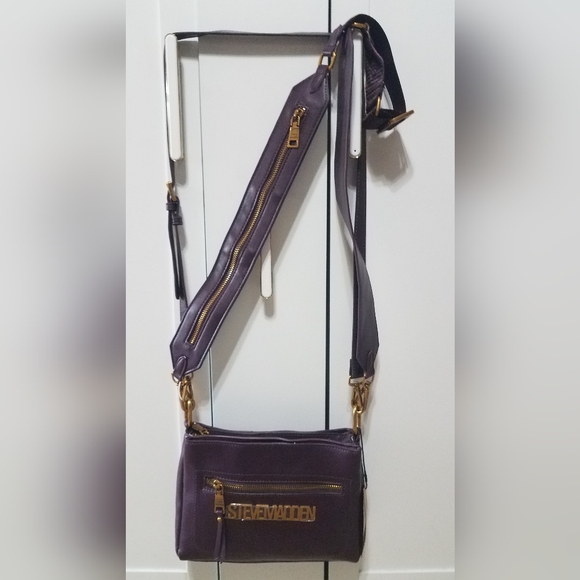 Steve Madden Handbags - Steve Madden Beet Purple Crossbody Bag NWT